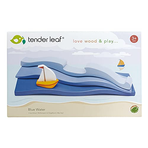 Foto 7 pulgar | Set De Juguetes Tender Leaf Toys Blue Water Waves Con Velero 3+ - Venta Internacional.