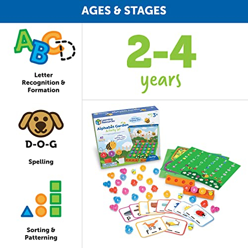 Foto 6 pulgar | Set De Actividades Learning Resources Alphabet Garden, 45 Piezas, 3+ - Venta Internacional.