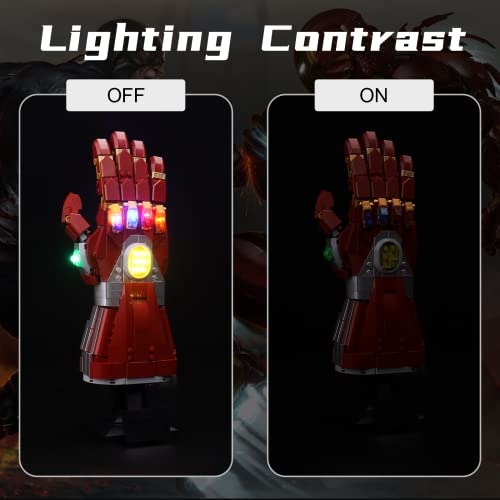Foto 4 pulgar | Kit De Luces Led Para Lego Marvel Nano Gauntlet 76223 De Bourvi - Venta Internacional.