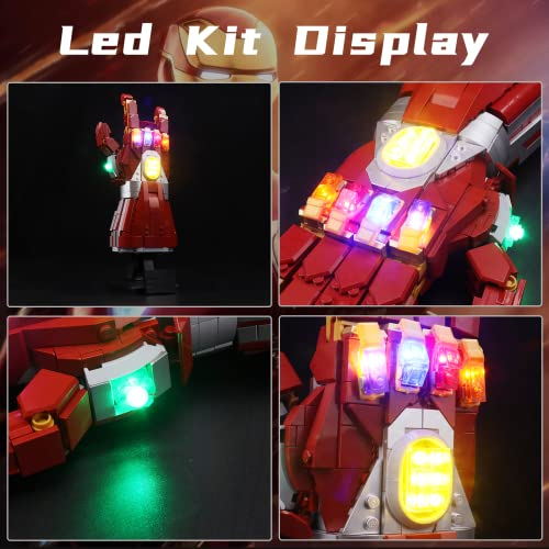 Foto 5 pulgar | Kit De Luces Led Para Lego Marvel Nano Gauntlet 76223 De Bourvi - Venta Internacional.