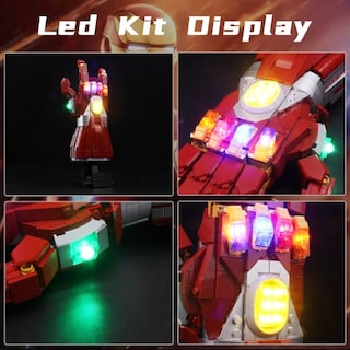 Foto 4 | Kit De Luces Led Para Lego Marvel Nano Gauntlet 76223 De Bourvi - Venta Internacional.