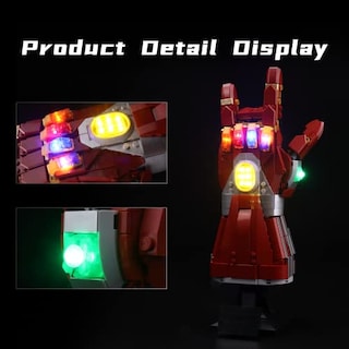 Foto 6 | Kit De Luces Led Para Lego Marvel Nano Gauntlet 76223 De Bourvi - Venta Internacional.