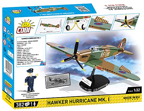 Foto 2 | Avión Caza Hawker Hurricane Mk I de la Segunda Guerra Mundial Colección Histórica COBI - Venta Internacional