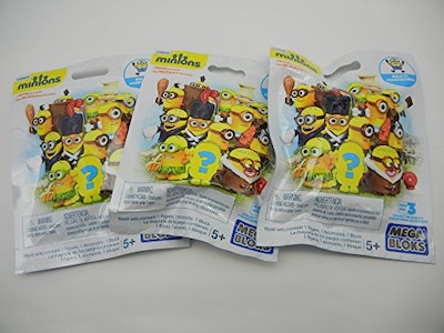 Foto 1 | Minifiguras Toy Mega Bloks Minion, Paquete De 3 Unidades - Venta Internacional.