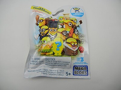 Foto 3 | Minifiguras Toy Mega Bloks Minion, Paquete De 3 Unidades - Venta Internacional.