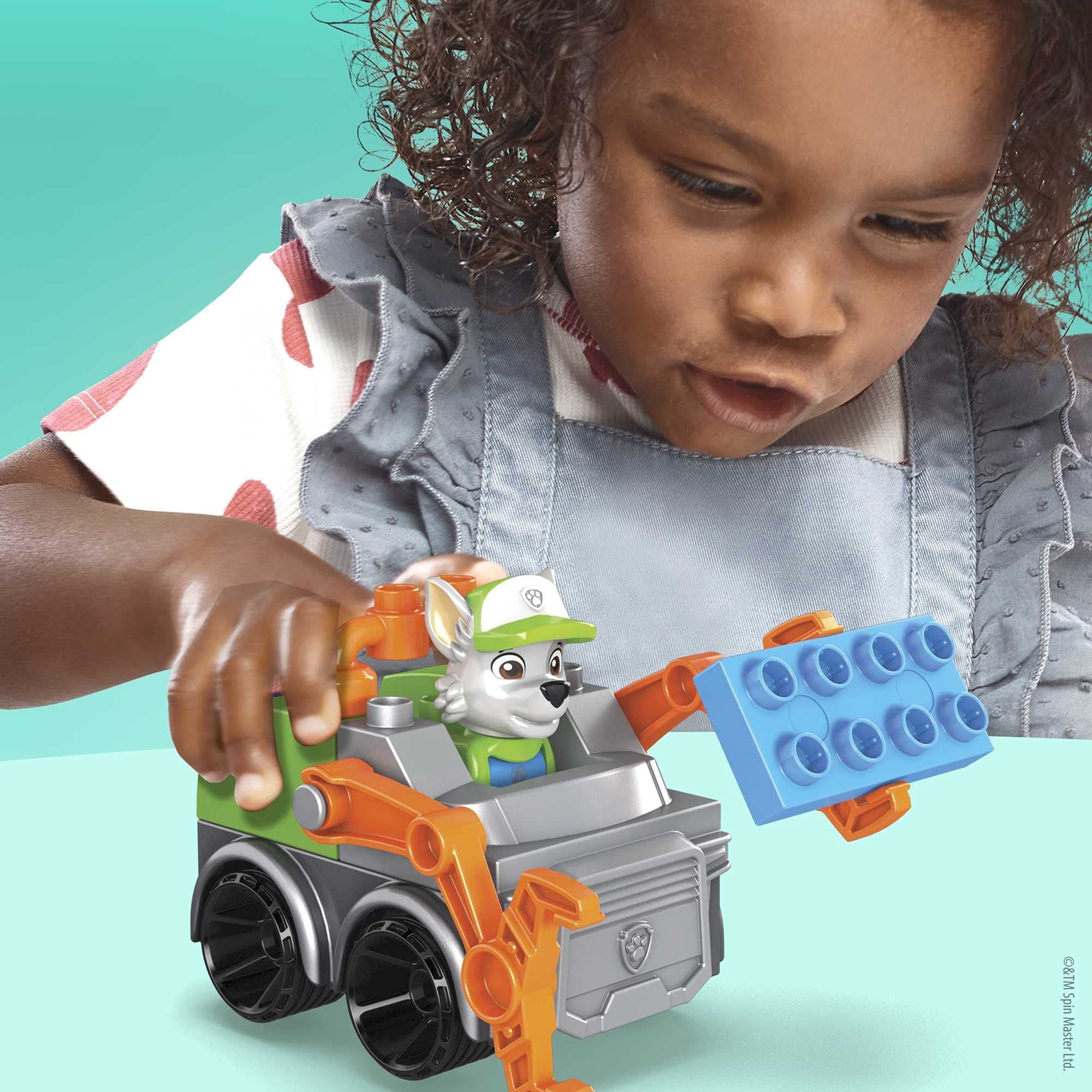 Foto 3 pulgar | Camión De Reciclaje Mega Bloks Paw Patrol Rocky's City De Building Toy - Venta Internacional.