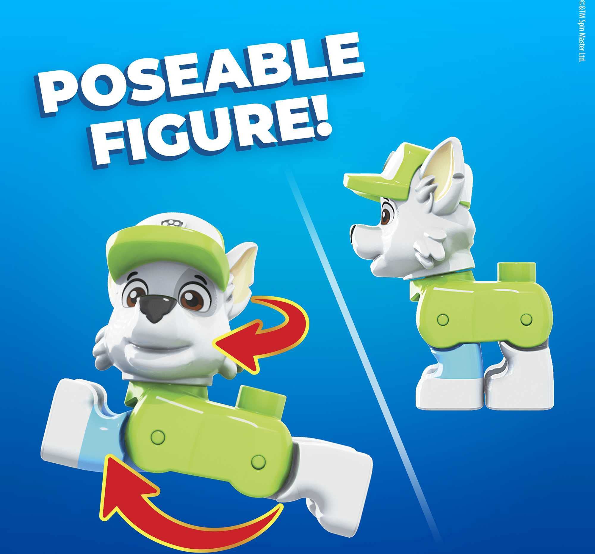 Foto 4 pulgar | Camión De Reciclaje Mega Bloks Paw Patrol Rocky's City De Building Toy - Venta Internacional.