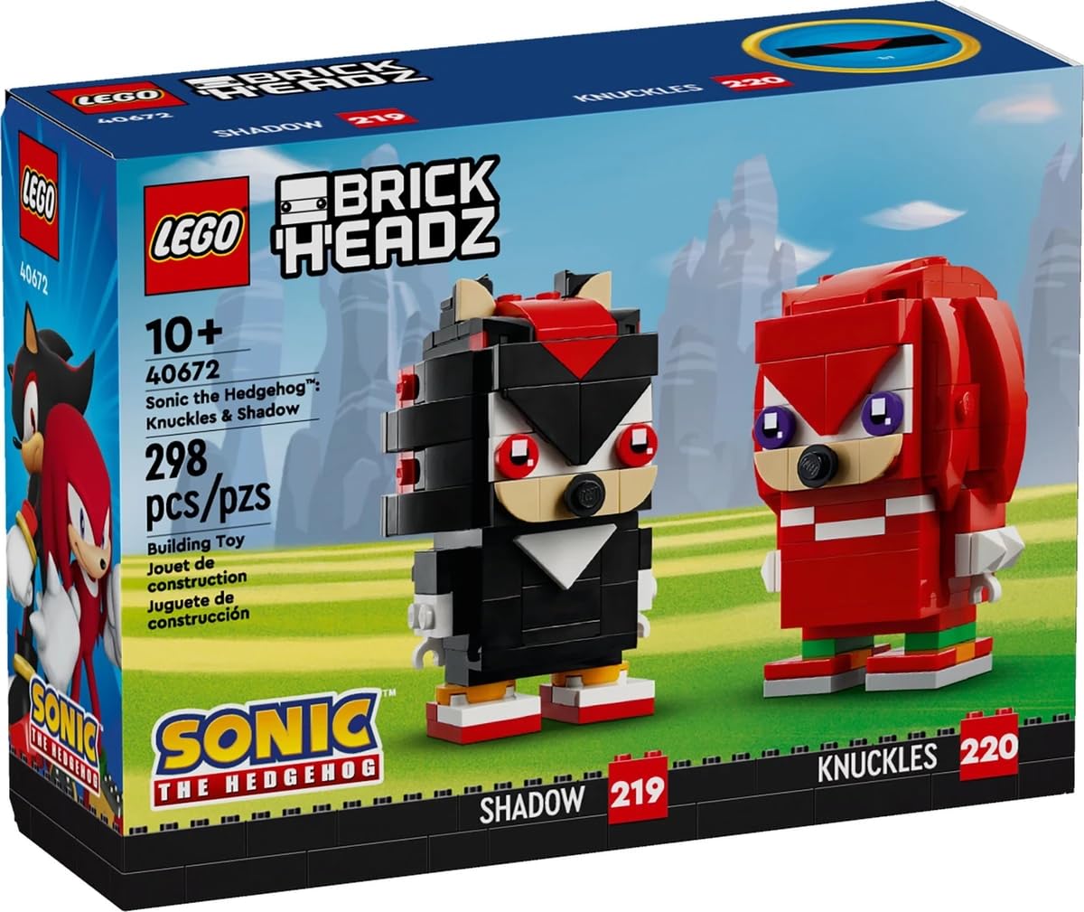 Juguete Lego Sonic The Hedgehog Brickheadz Knuckles & Shadow - Venta Internacional.