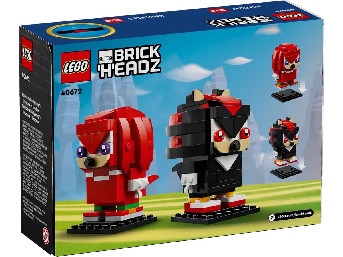 Foto 3 pulgar | Juguete Lego Sonic The Hedgehog Brickheadz Knuckles & Shadow - Venta Internacional.