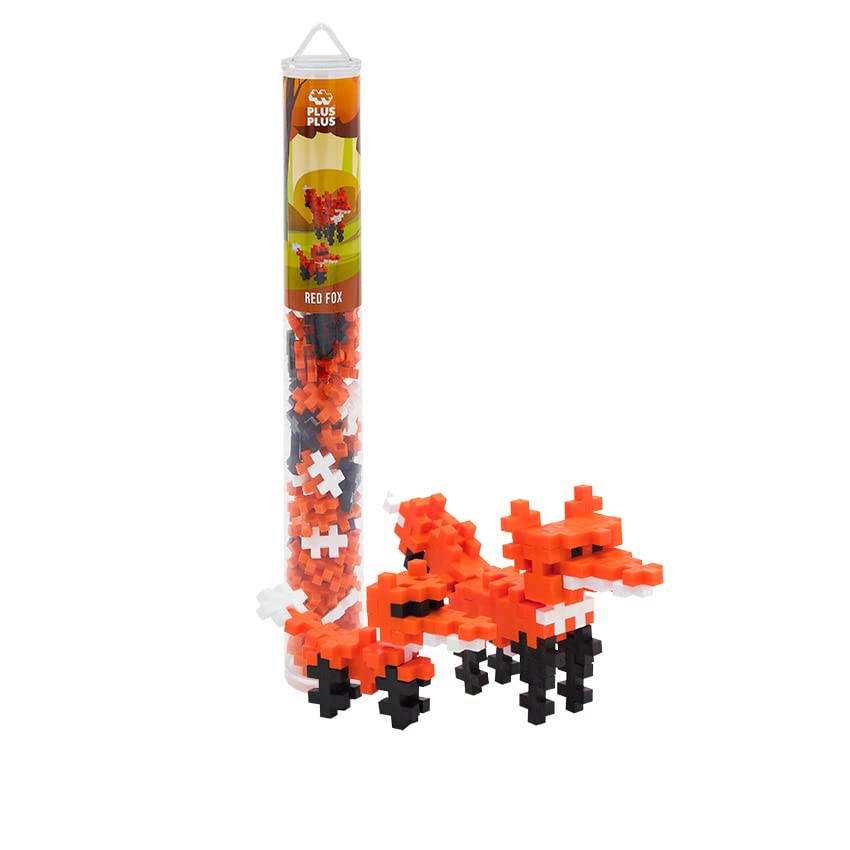 Minitubo Construction Toy Plus Plus, Diseño De Zorro Rojo, 70 Unidades - Venta Internacional.