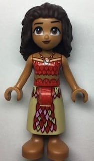 Foto 3 | Minifigura De Moana De La Princesa Disney De Juguete Lego Con Moana - Venta Internacional.