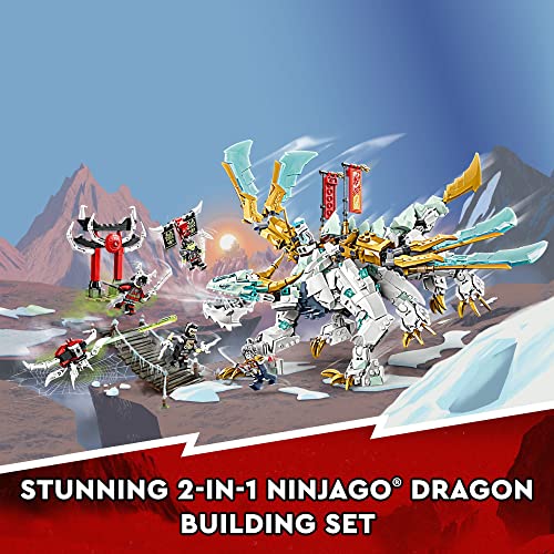 Foto 3 pulgar | Lego Ninjago Zane's Ice Dragon Creature 71786, Dragón 2 En 1 - Venta Internacional.