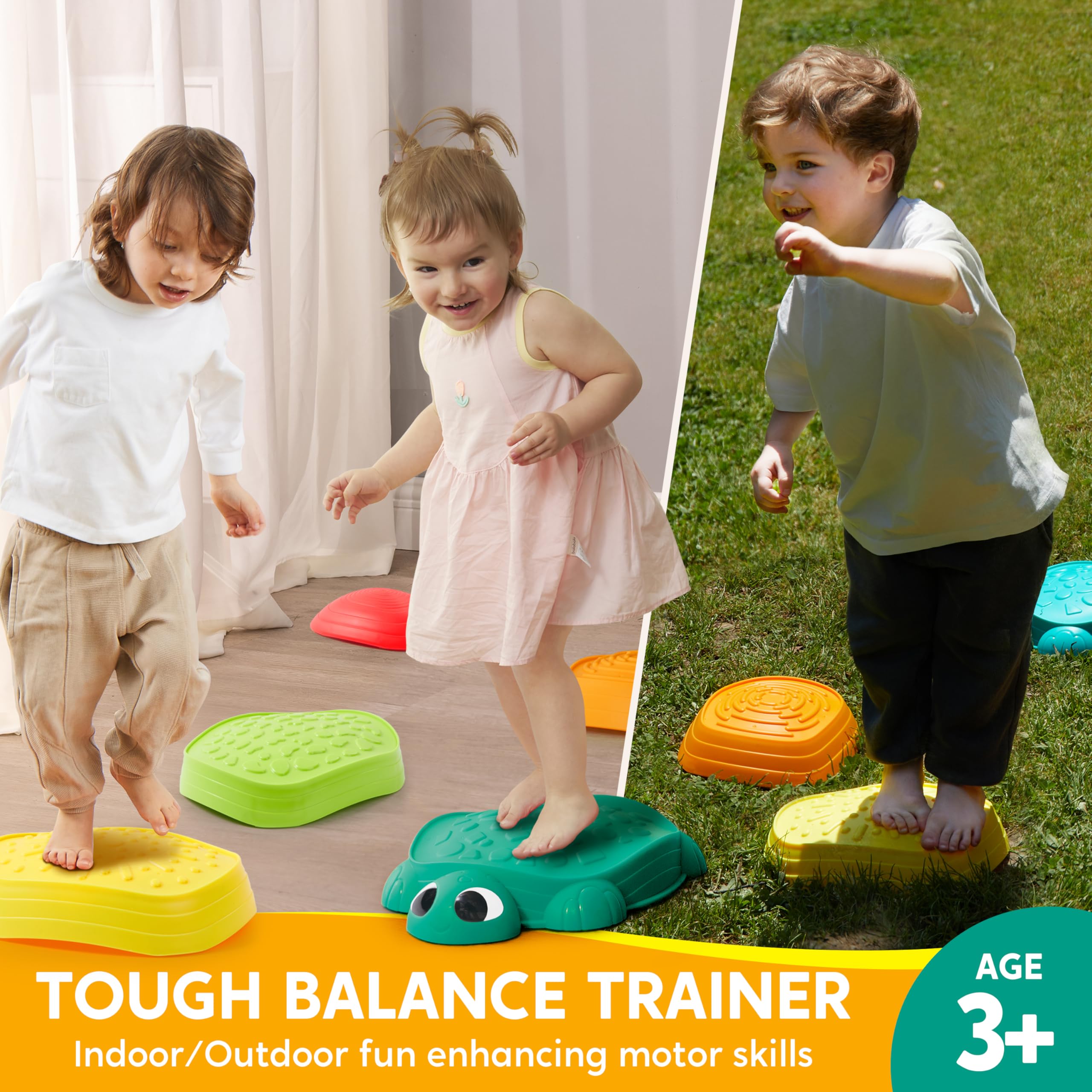 Foto 3 pulgar | Balance Stepping Stones Joyin Turtle Para Niños A Partir De 3 Años (5 Unidades) - Venta Internacional.