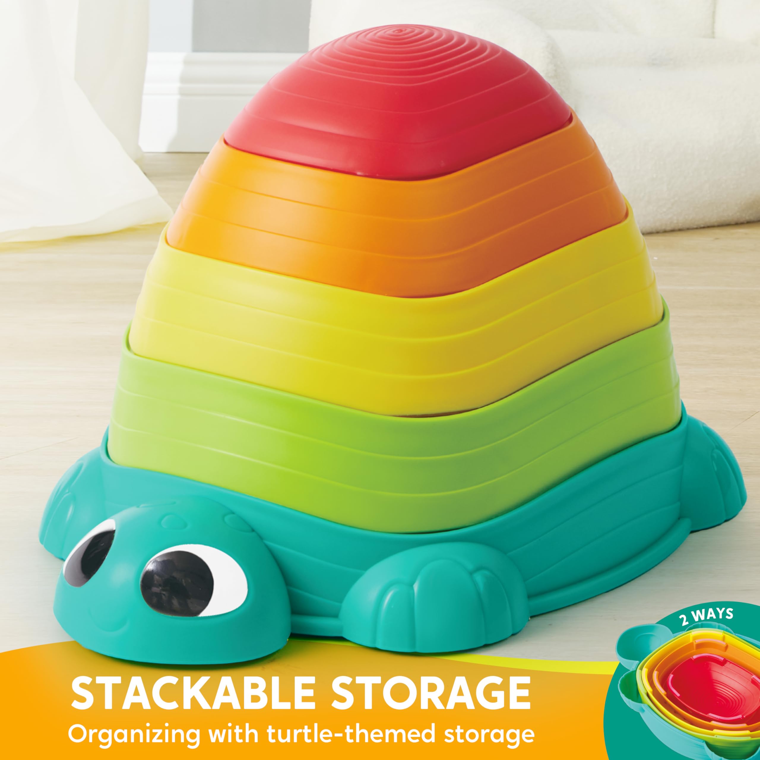 Foto 5 pulgar | Balance Stepping Stones Joyin Turtle Para Niños A Partir De 3 Años (5 Unidades) - Venta Internacional.