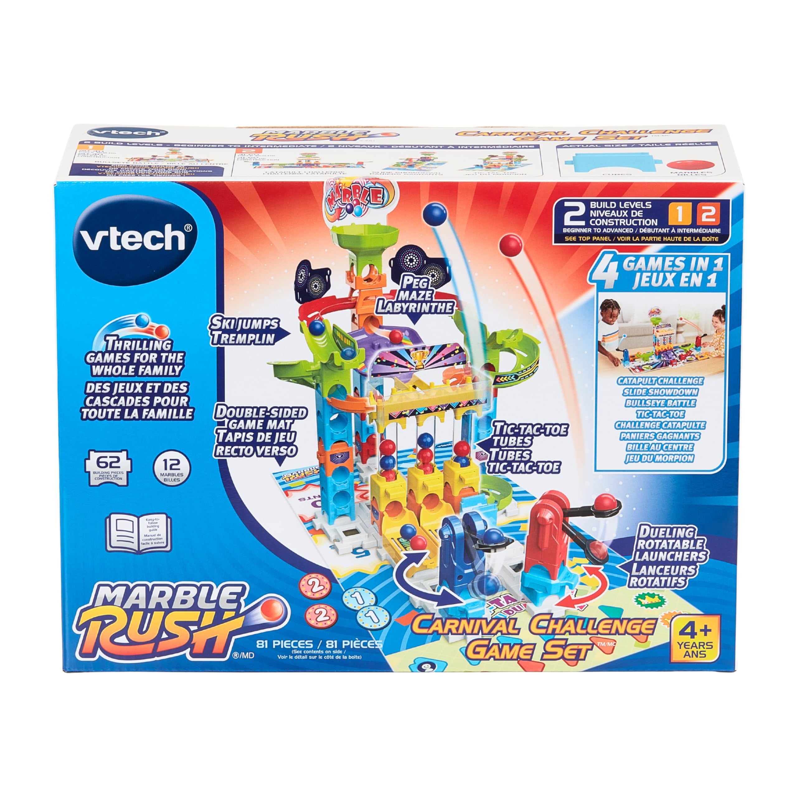 Foto 5 pulgar | Set De Juego Vtech Marble Rush Carnival Challenge 81 Piezas - Venta Internacional.