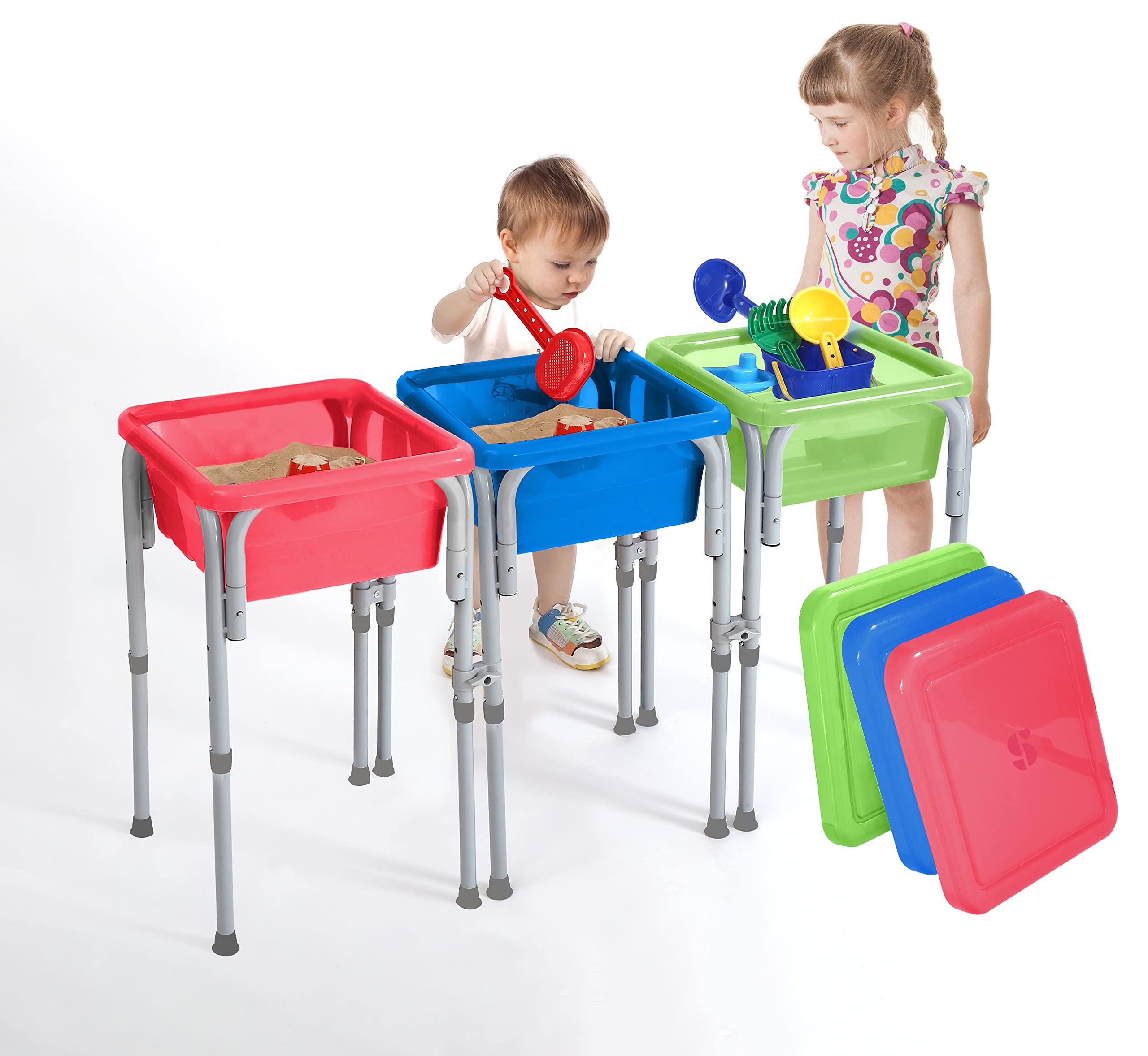 Foto 2 pulgar | Suministros Especiales Para Mesa De Actividades Sensoriales Para Niños Con 3 Cubos - Venta Internacional.