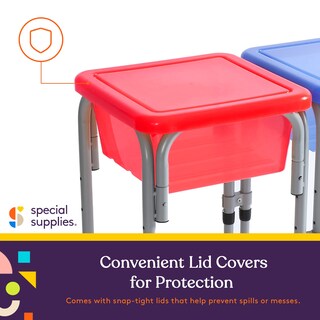 Foto 2 | Suministros Especiales Para Mesa De Actividades Sensoriales Para Niños Con 3 Cubos - Venta Internacional.