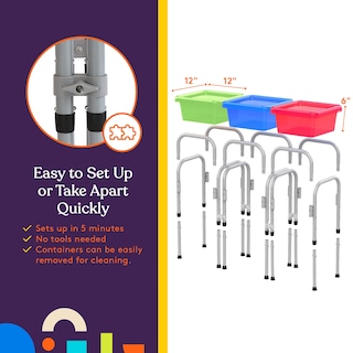 Foto 6 | Suministros Especiales Para Mesa De Actividades Sensoriales Para Niños Con 3 Cubos - Venta Internacional.