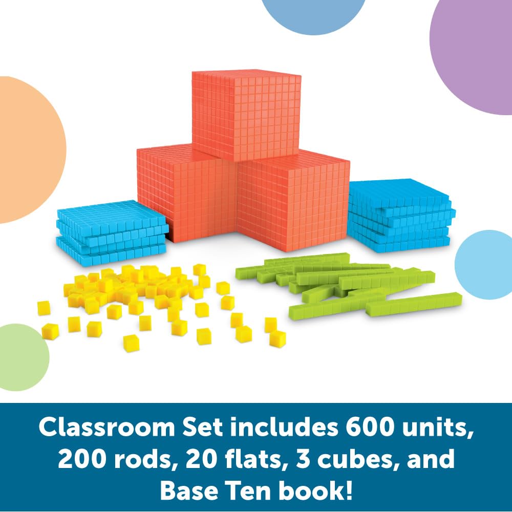 Foto 3 pulgar | Set De Aula Base Ten Learning Resources Brights, 823 Piezas - Venta Internacional.