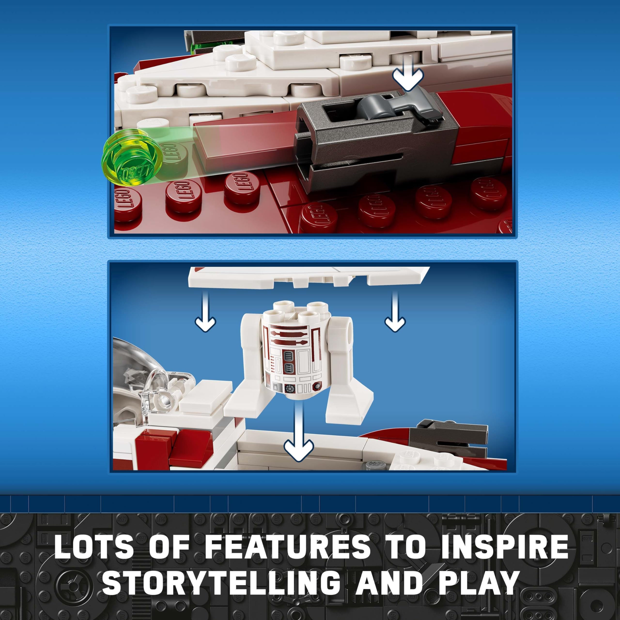 Foto 3 pulgar | Juguete De Construcción Lego Star Wars El Caza Estelar Jedi De Obi-wan Kenobi - Venta Internacional.