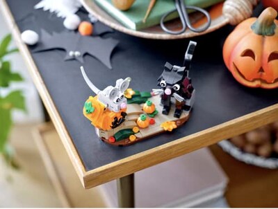 Foto 5 | Juguete De Construcción Lego Halloween Cat & Mouse 40570 Con 2 Minifiguras - Venta Internacional.