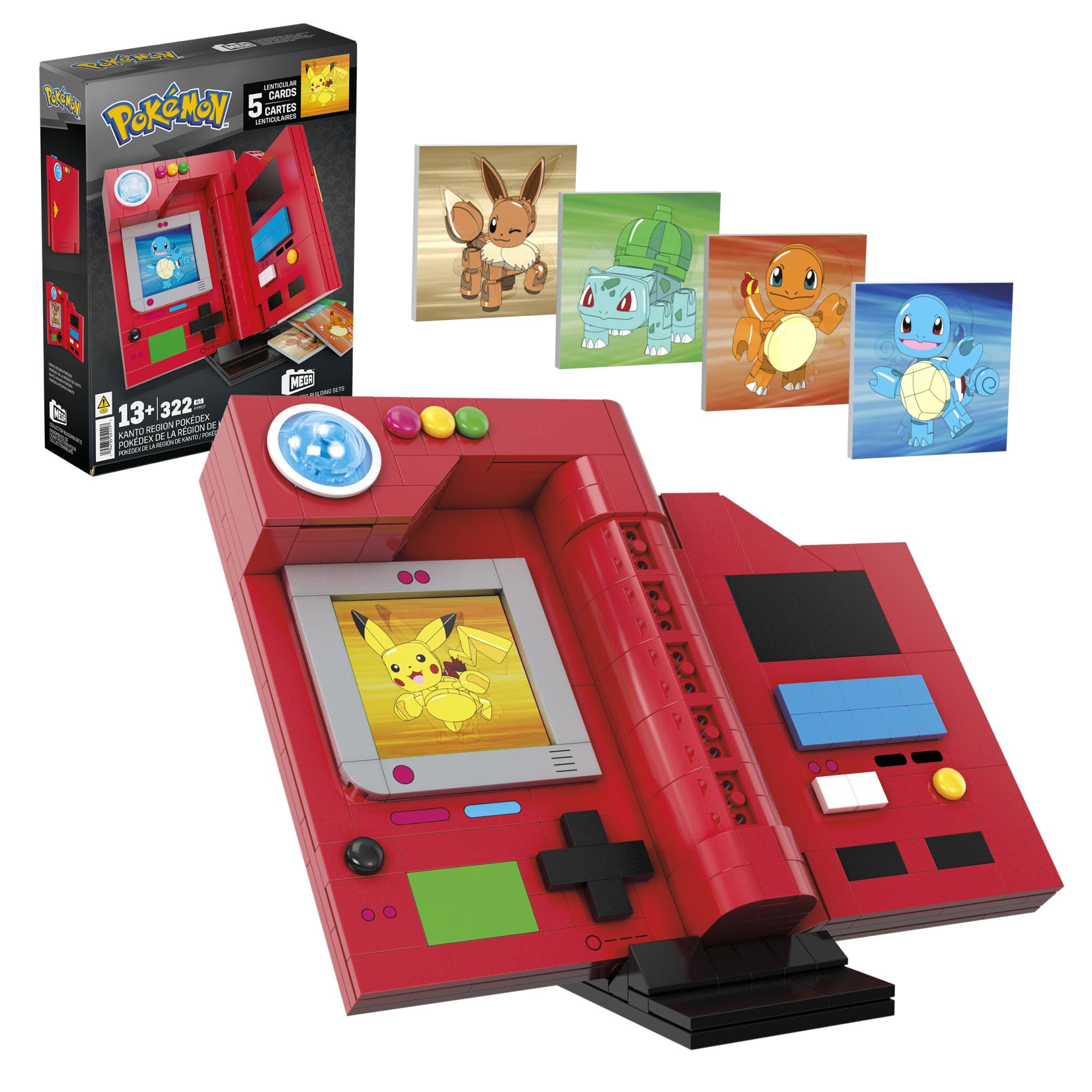 Set De Juguetes De Construcción Mega Pokémon Kanto Pokédex 322 Piezas - Venta Internacional.