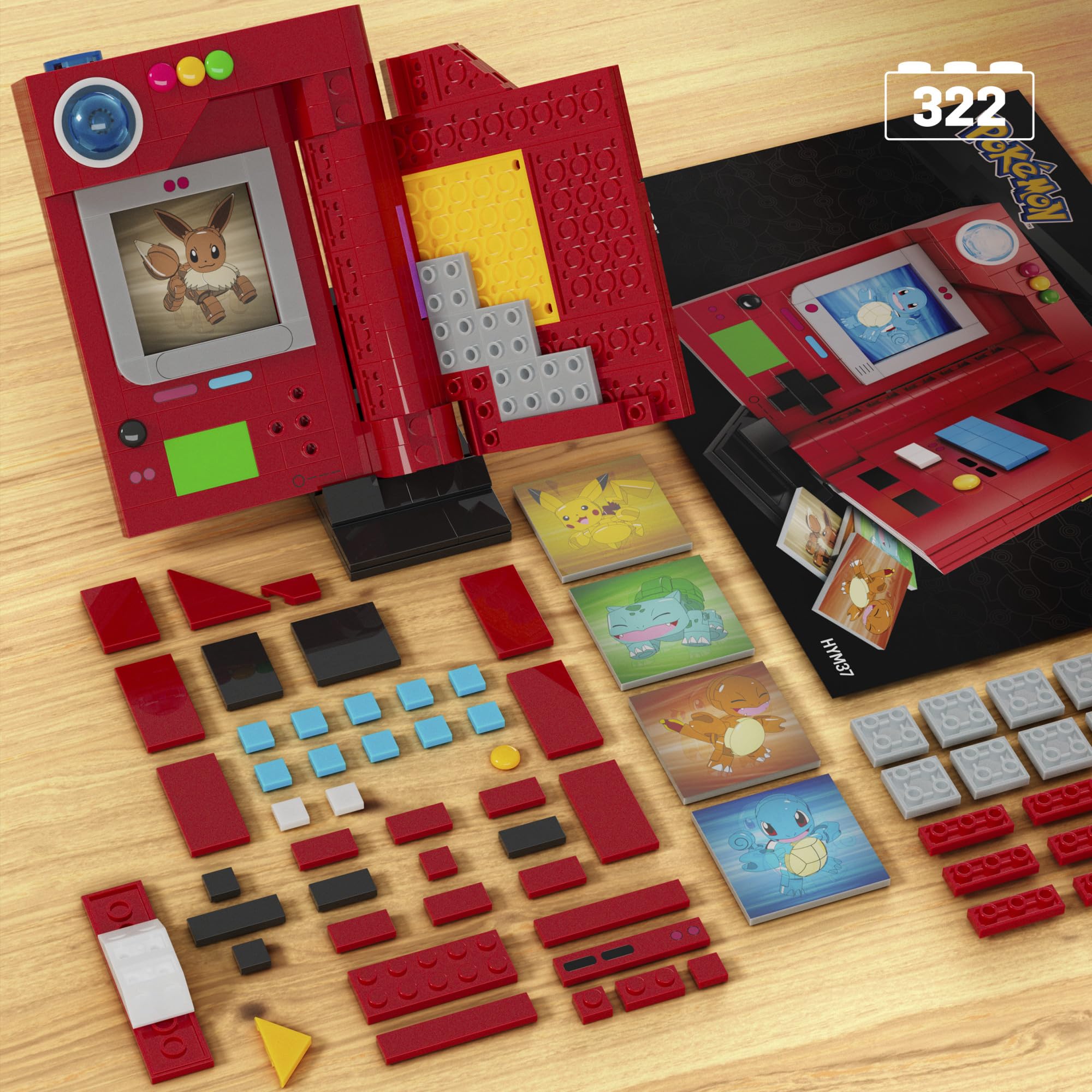 Foto 3 | Set De Juguetes De Construcción Mega Pokémon Kanto Pokédex 322 Piezas - Venta Internacional.