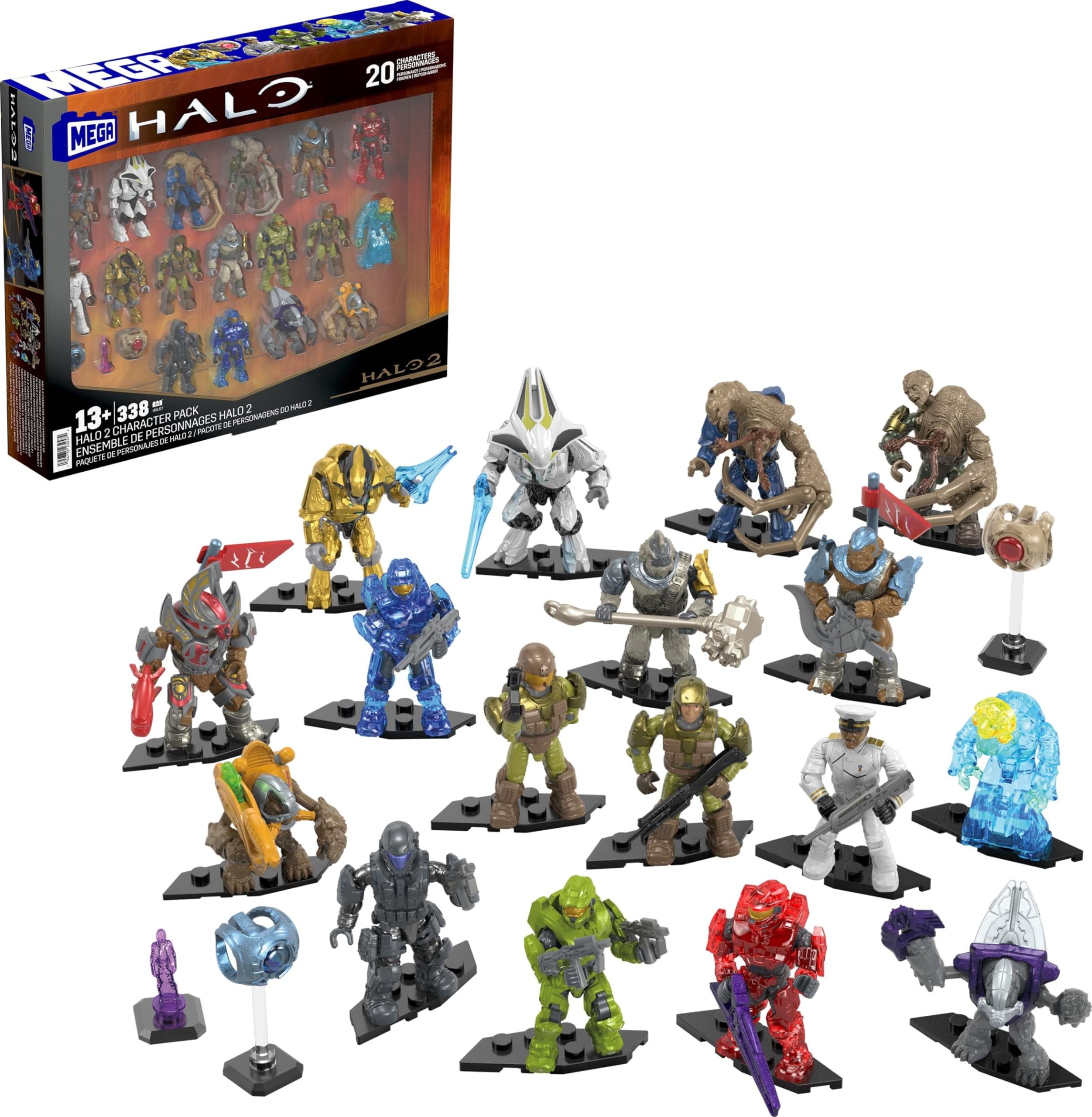 Set De Juguetes De Construcción De Figuras De Acción Mega Halo 20th Anniv. - Venta Internacional.