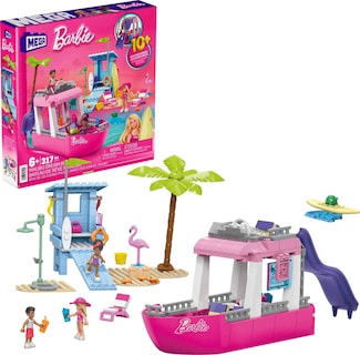 Foto 1 | Set De Juguetes De Construcción Mega Barbie Malibu Dream Boat 317 Piezas - Venta Internacional.