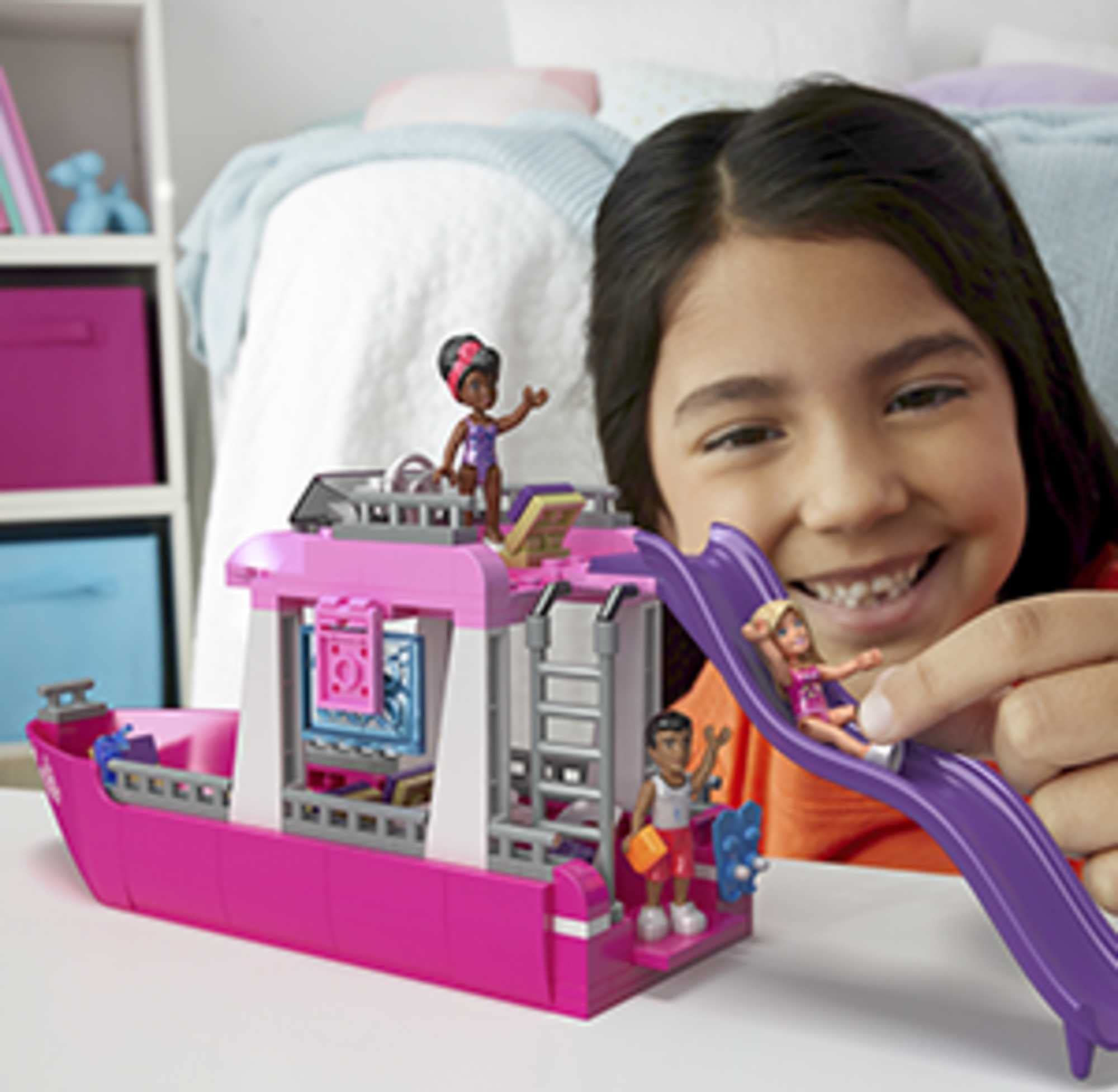 Foto 2 | Set De Juguetes De Construcción Mega Barbie Malibu Dream Boat 317 Piezas - Venta Internacional.