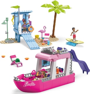 Foto 6 | Set De Juguetes De Construcción Mega Barbie Malibu Dream Boat 317 Piezas - Venta Internacional.