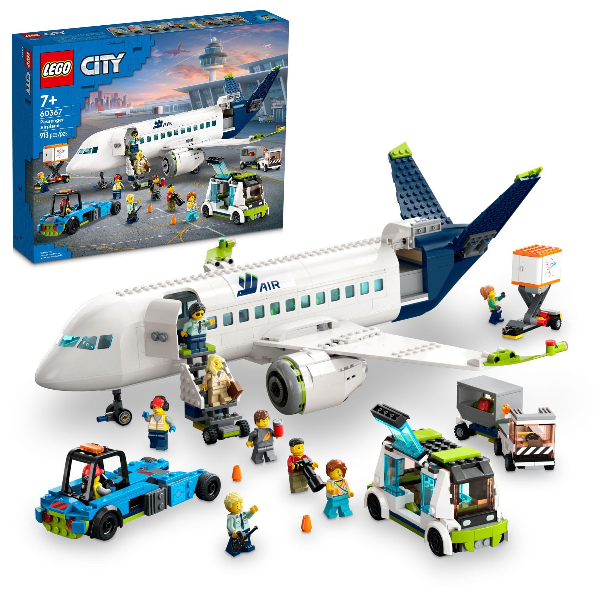 Foto 2 pulgar | Set De Juguetes De Construcción Lego City Passenger Airplane 60367 Kids - Venta Internacional.