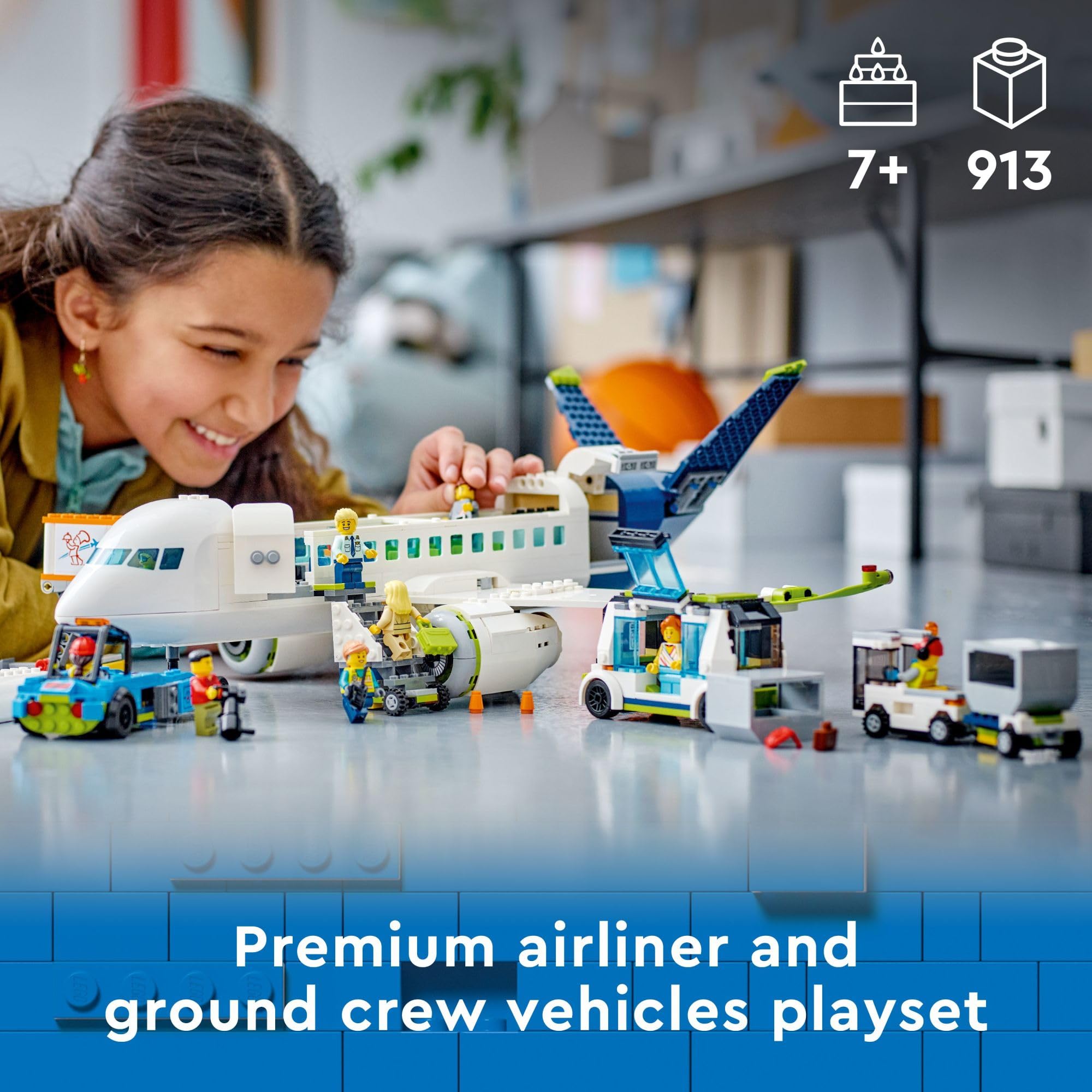 Foto 2 | Set De Juguetes De Construcción Lego City Passenger Airplane 60367 Kids - Venta Internacional.