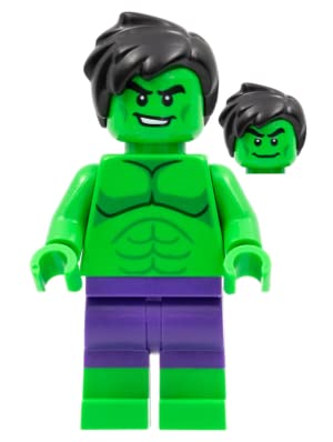 Foto 3 pulgar | Minifigura Lego Superheroes El Increíble Hulk De Menos De 5 Cm De Altura - Venta Internacional.