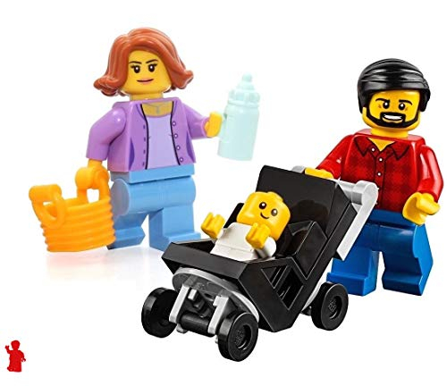 Minifigura Lego City: Paquete Combinado (mamá, Papá Y Bebé E - Venta Internacional.