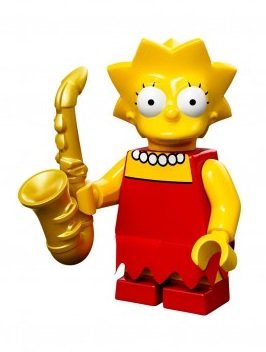 Minifigura Lego 71005 La Serie Simpson Lisa Simpson - Venta Internacional.