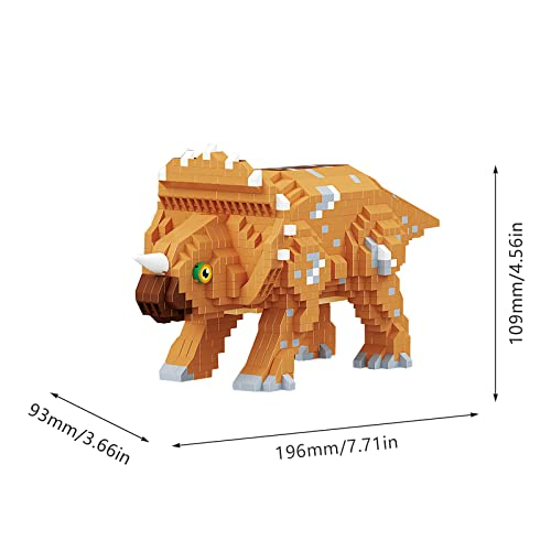 Foto 3 | Set De Construcción Larcele Micro Dinosaur Triceratops 1145 Piezas - Venta Internacional.