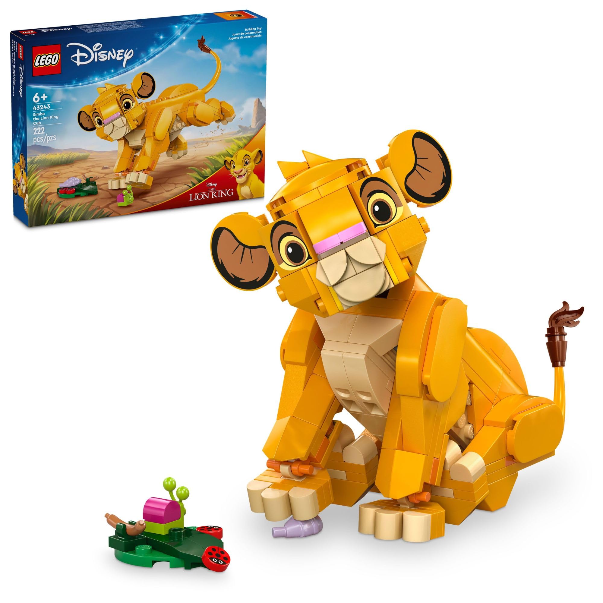 Foto 2 pulgar | Juguete De Construcción Lego Disney Simba El Cachorro Del Rey León 43243 - Venta Internacional.