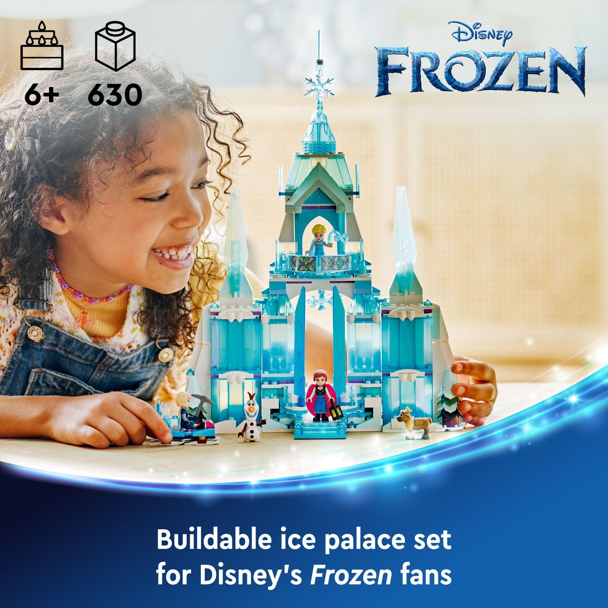 Foto 3 pulgar | Set De Construcción Lego Disney Frozen El Palacio De Hielo De Elsa 43244 - Venta Internacional.
