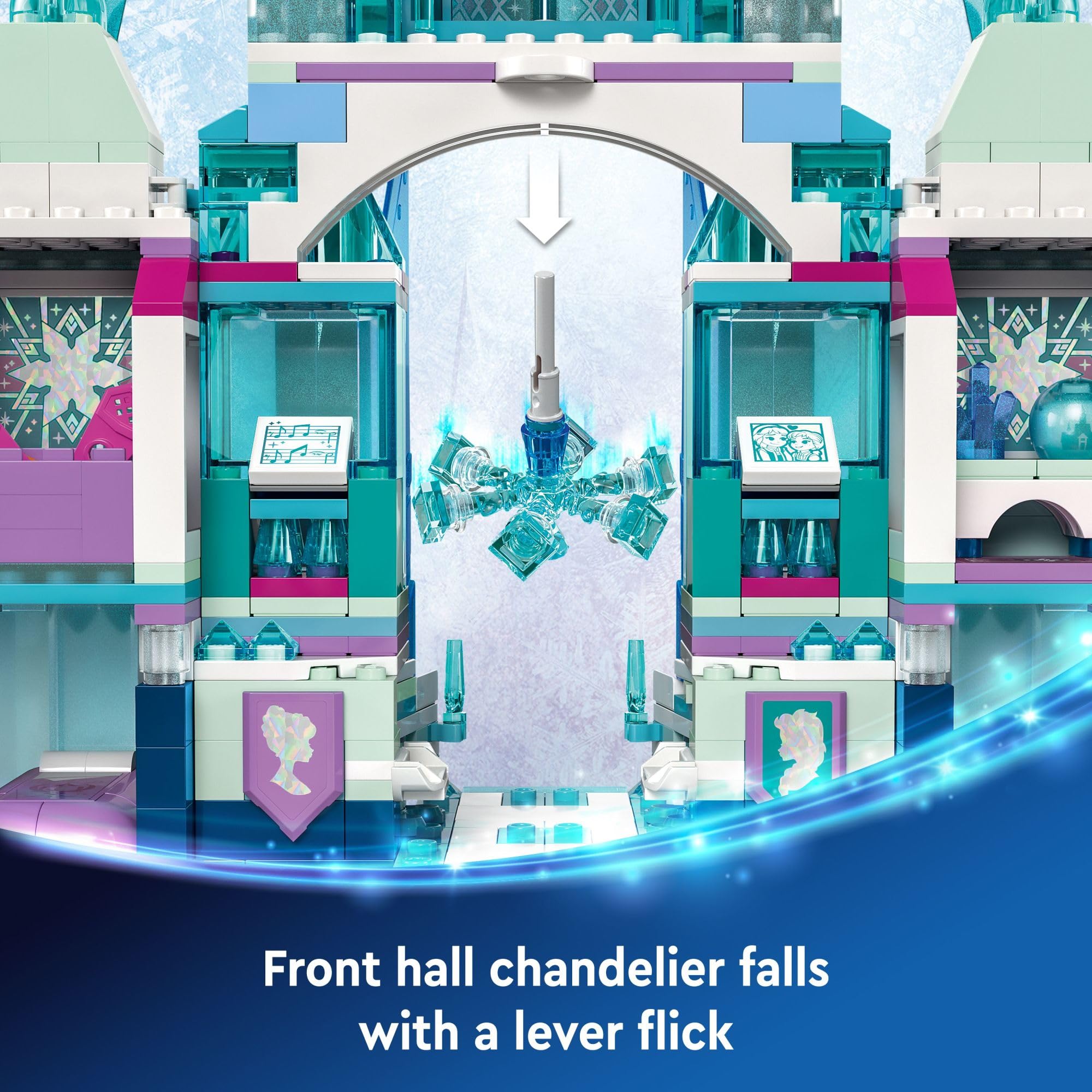 Foto 5 pulgar | Set De Construcción Lego Disney Frozen El Palacio De Hielo De Elsa 43244 - Venta Internacional.