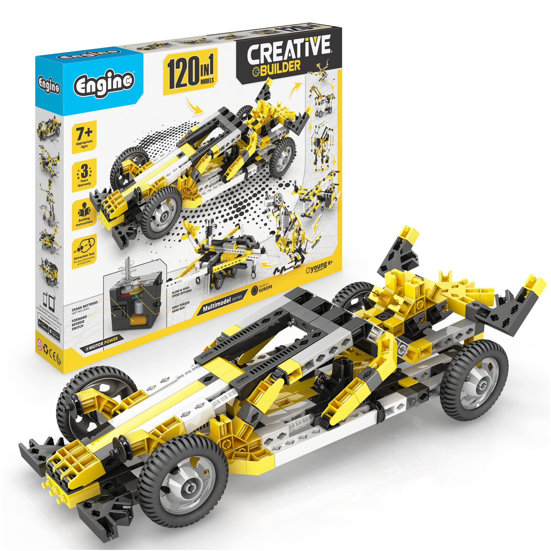 Juguetes Engino- Inventor Stem, 120 Modelos Motorizados, Jug - Venta Internacional.