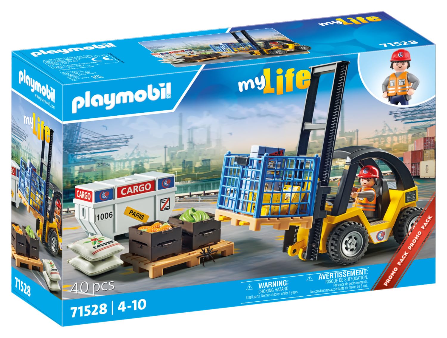 Foto 3 pulgar | Carretilla Elevadora Playmobil Con Carga Para Niños Mayores De 4 Años - Venta Internacional.