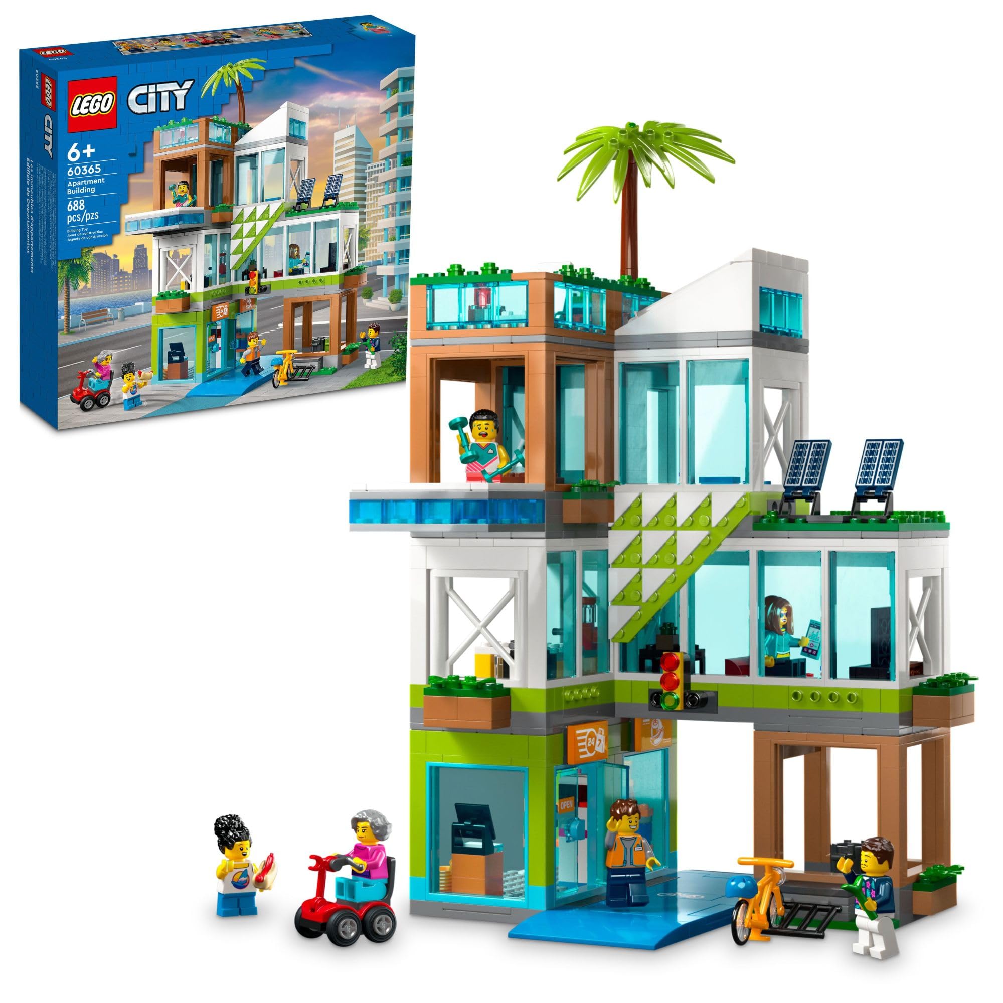 Foto 2 pulgar | Set De Juguetes Lego My City Apartment Building 60365 Con 6 Minifiguras - Venta Internacional.