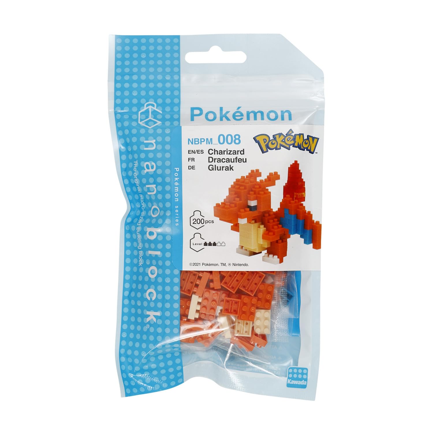 Foto 5 pulgar | Kit De Construcción Nanobloque Pokémon Charizard Con 200 Piezas - Venta Internacional.