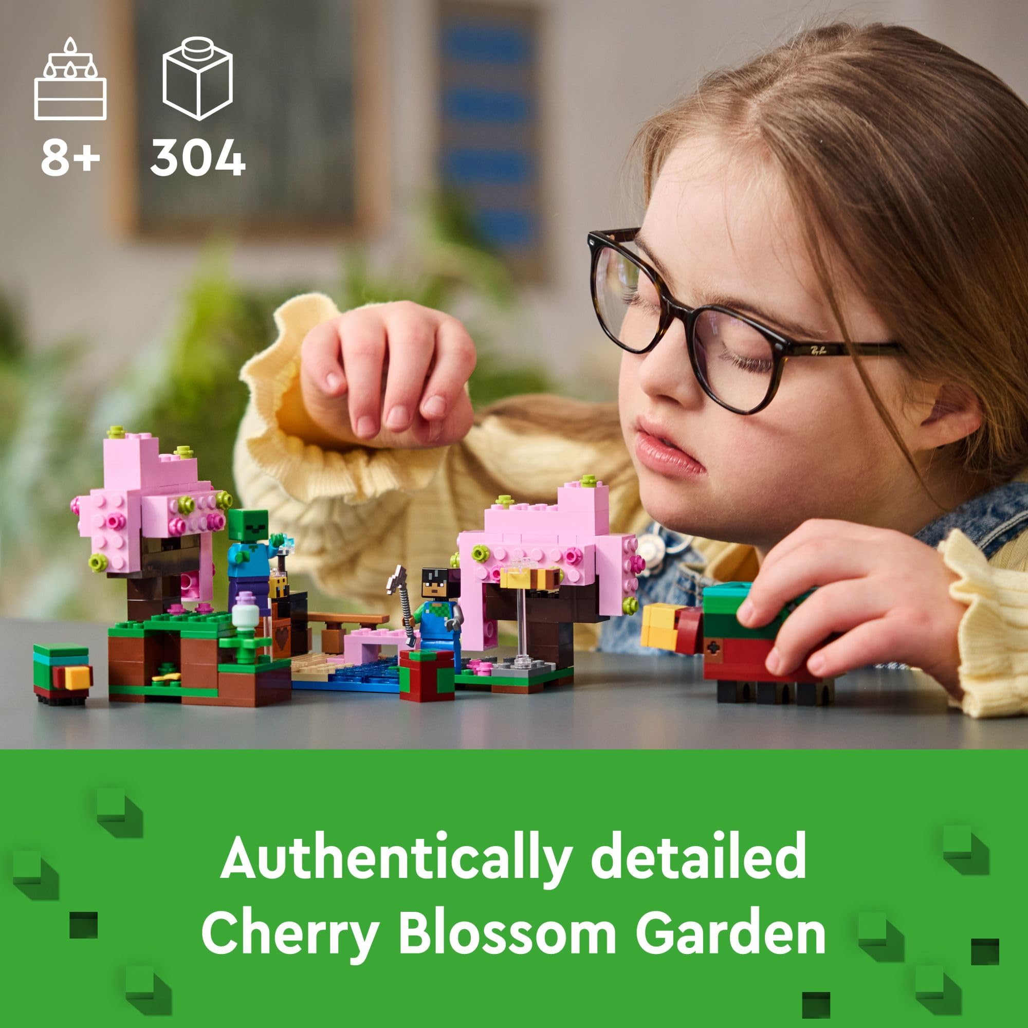 Foto 2 | Set De Construcción Lego Minecraft The Cherry Blossom Garden 21260 - Venta Internacional.