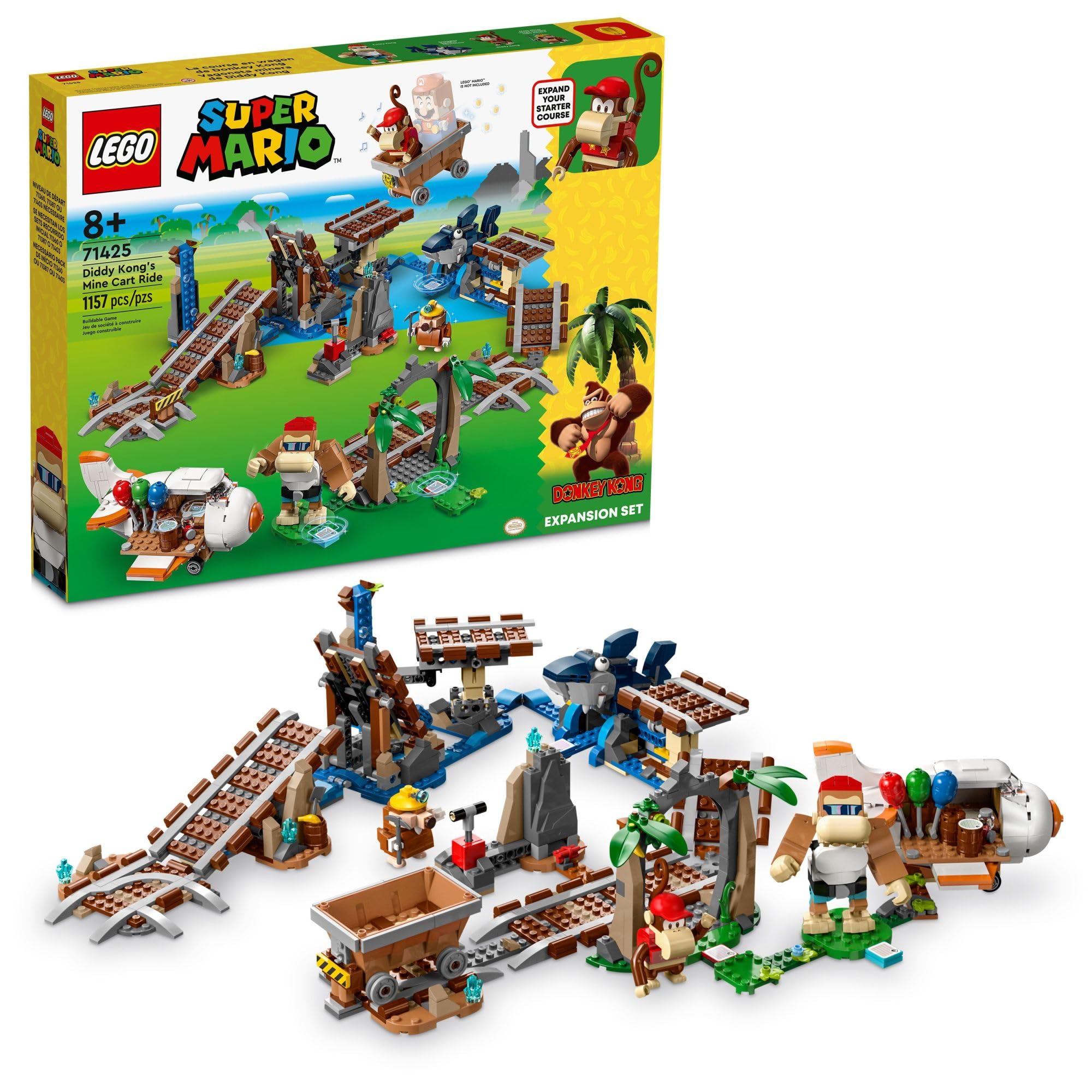 Juguete De Construcción Lego Super Mario Diddy Kong's Mine Cart Ride - Venta Internacional.