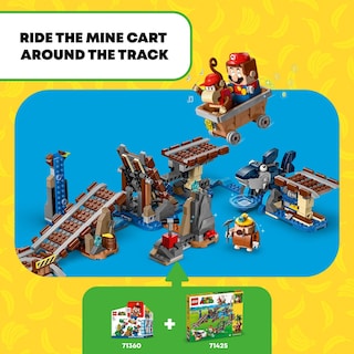 Foto 3 | Juguete De Construcción Lego Super Mario Diddy Kong's Mine Cart Ride - Venta Internacional.