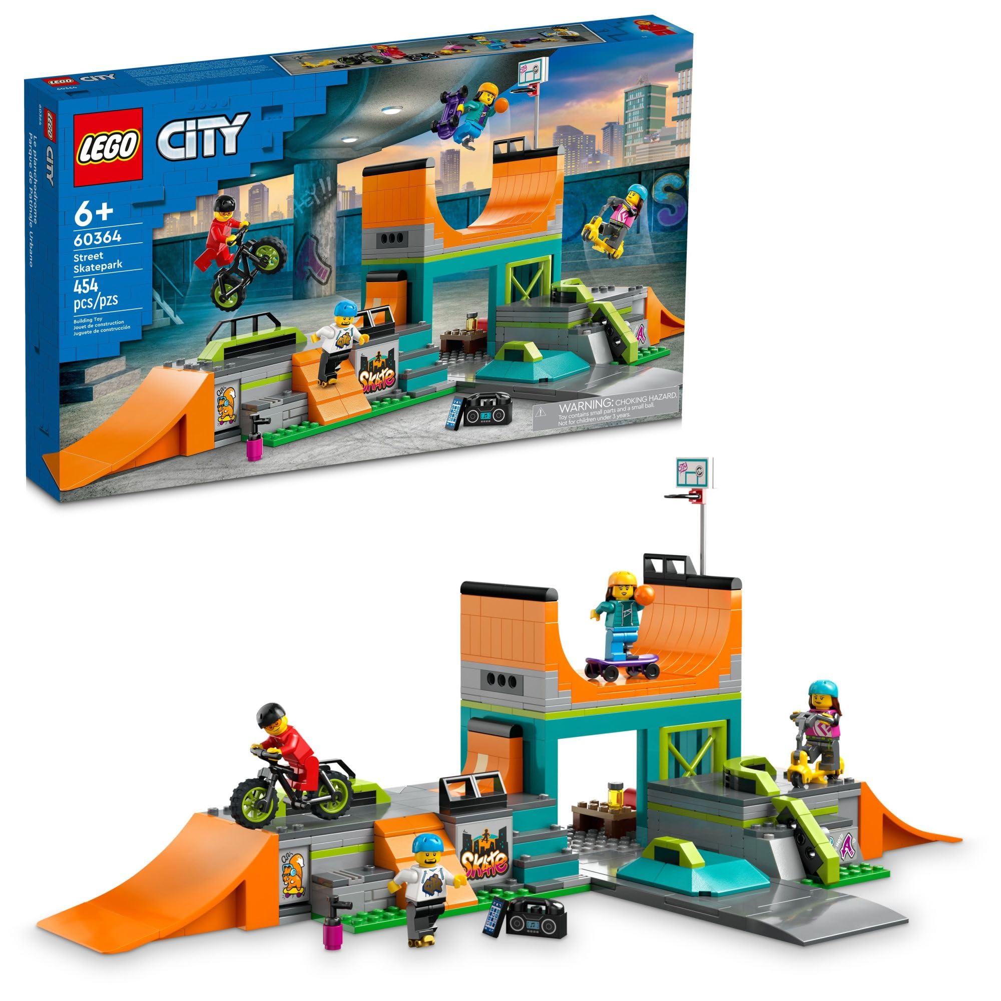 Set De Juguetes De Construcción Lego My City Street Skate Park 60364 - Venta Internacional.