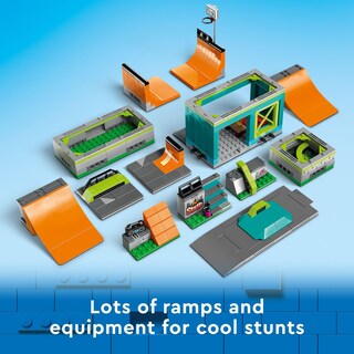 Foto 3 | Set De Juguetes De Construcción Lego My City Street Skate Park 60364 - Venta Internacional.