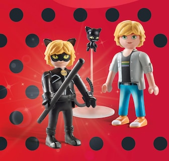 Foto 3 | Juguete Playmobil Miraculous Adrien & Cat Noir Con Accesorios - Venta Internacional.